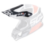 Pi�ces d�tach�es casque Scorpion Casquette VX-16 - VX-16 Evo Air Analog Black Red