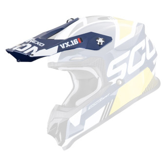Pièces détachées casque Scorpion Casquette VX-16 Evo Air Analog White Blue Yellow Pièces détachées casque Scorpion Casquette VX-16 Evo Air Analog White Blue Yellow
