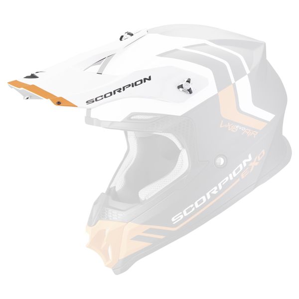 Pi�ces d�tach�es casque Scorpion Casquette VX-16 - VX-16 Evo Air Fusion Matt Black Orange