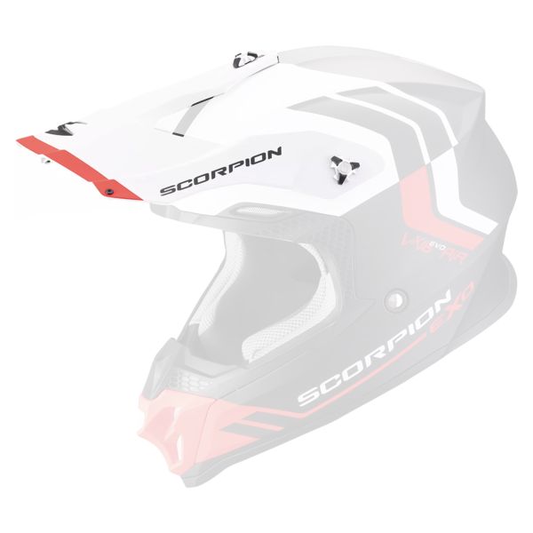 Pi�ces d�tach�es casque Scorpion Casquette VX-16 - VX-16 Evo Air Fusion Matt Black Red