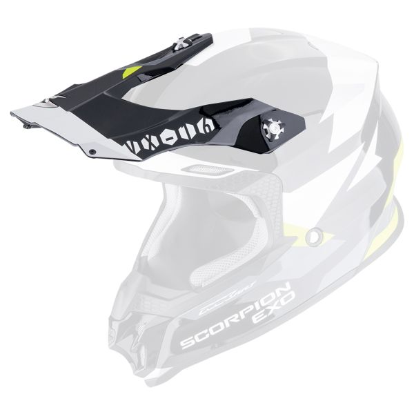 Pi�ces d�tach�es casque Scorpion Casquette VX-16 - VX-16 Evo Air Rod Black Neon Yellow