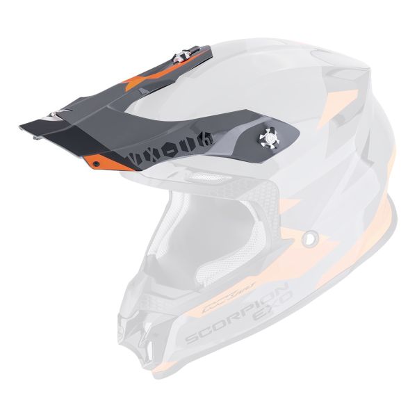 Pi�ces d�tach�es casque Scorpion Casquette VX-16 - VX-16 Evo Air Rod Grey Orange