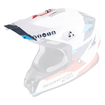 Pi�ces d�tach�es casque Scorpion Casquette VX-16 - VX-16 Evo Air Rod White Red Blue