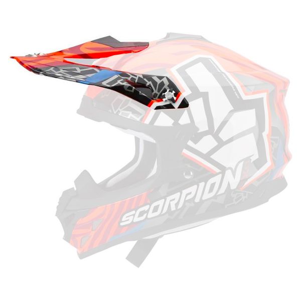 Pices dtaches casque Scorpion Casquette VX-16 Evo Air Rok Bagaros Black Red