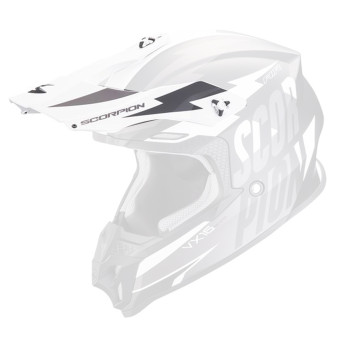 Pi�ces d�tach�es casque Scorpion Casquette VX-16 - VX-16 Evo Air Slanter Matt Black Silver