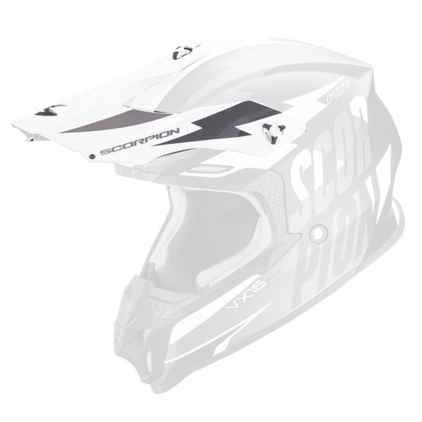 Pi�ces d�tach�es casque Scorpion Casquette VX-16 - VX-16 Evo Air Slanter Matt Black Silver