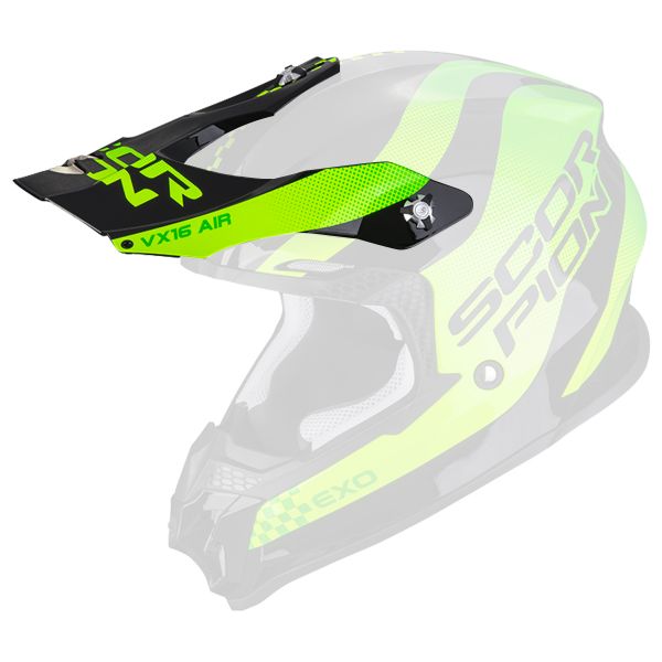 Pices dtaches casque Scorpion Casquette VX-16 - VX-16 Evo Air Soul Black Green