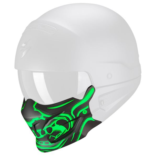Pices dtaches casque Scorpion Masque Exo Combat Evo Samurai Matt Black Green