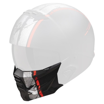 Pi�ces d�tach�es casque Scorpion Masque Exo Combat II Lord Matt Black Red