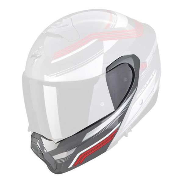 Pi�ces d�tach�es casque Scorpion Mentonniere Exo 930 Multi
