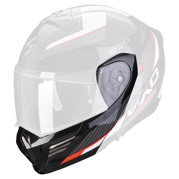 Pi�ces d�tach�es casque Scorpion Mentonniere Exo 930 Navig