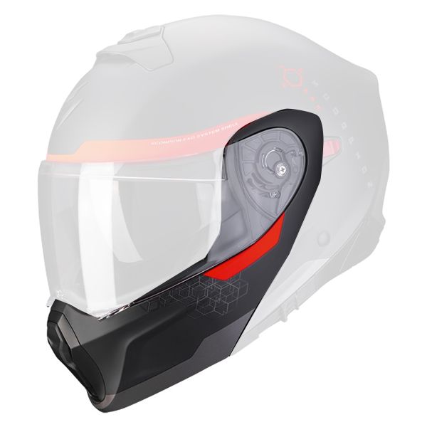 Pi�ces d�tach�es casque Scorpion Mentonniere Exo 930 Shot