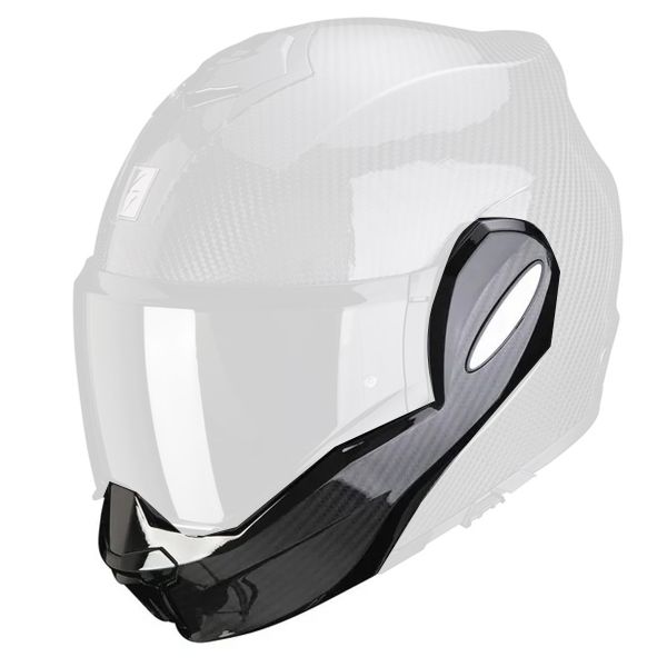 Pi�ces d�tach�es casque Scorpion Mentonniere Exo Tech Carbon XS - L