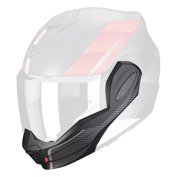 Pi�ces d�tach�es casque Scorpion Mentonniere Exo Tech Evo Carbon Genus  XS - L