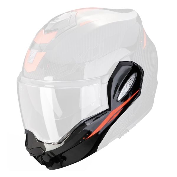 Pi�ces d�tach�es casque Scorpion Mentonniere Exo Tech Evo Carbon Rover XS - L