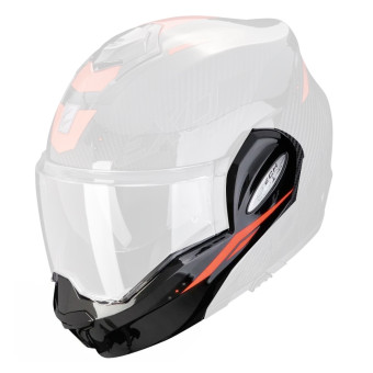Pi�ces d�tach�es casque Scorpion Mentonniere Exo Tech Evo Carbon Rover XXS - L