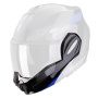 Pi�ces d�tach�es casque Scorpion Mentonniere Exo Tech Evo Socius Black Blue