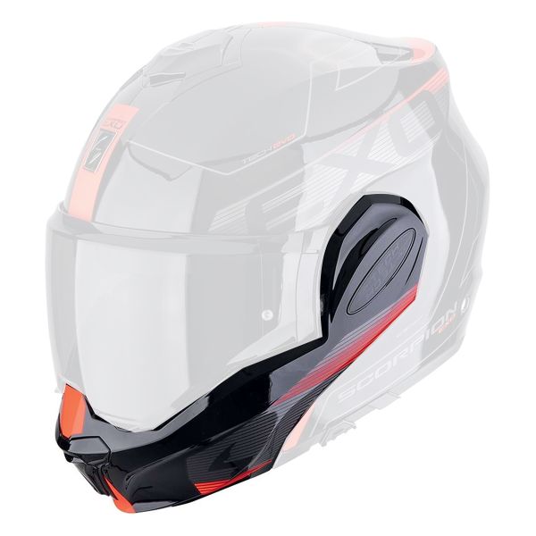 Pi�ces d�tach�es casque Scorpion Mentonniere Exo Tech Evo Travaller XS - L