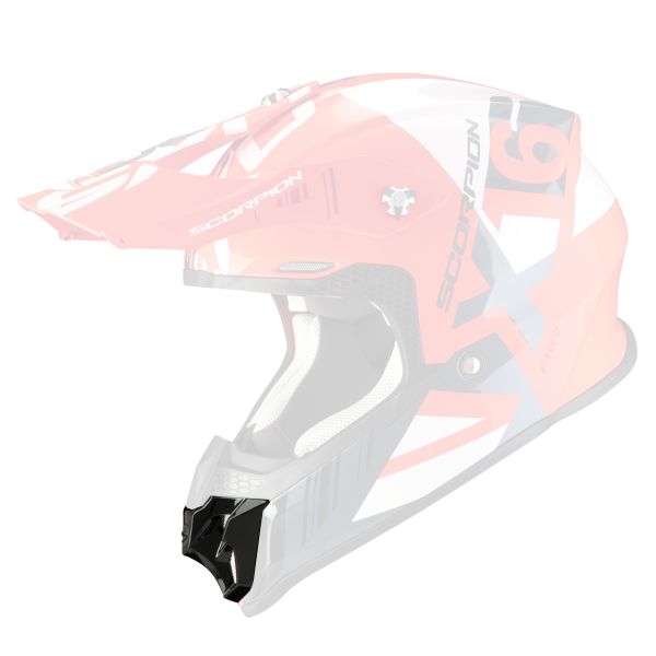 Pi�ces d�tach�es casque Scorpion Ventilation Mentonniere VX-16 Evo Air Neon Red