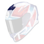 Pi�ces d�tach�es casque Scorpion Ventilation Superieure Exo R1 Air Infini White Blue Red