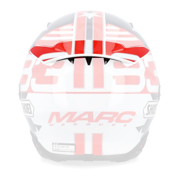 Pi�ces d�tach�es casque Shoei Ventilation Arriere NXR2 Marquez American Spirit TC-10