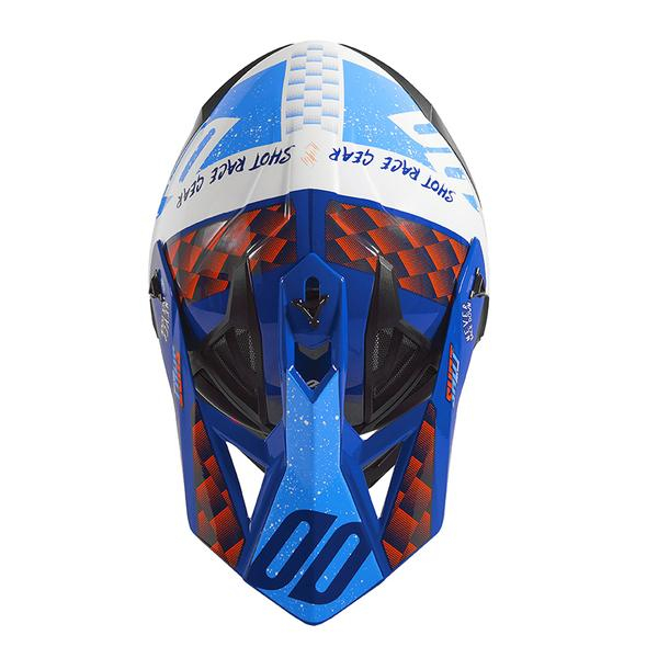 Pices dtaches casque SHOT Casquette Lite Rush blue orange glossy