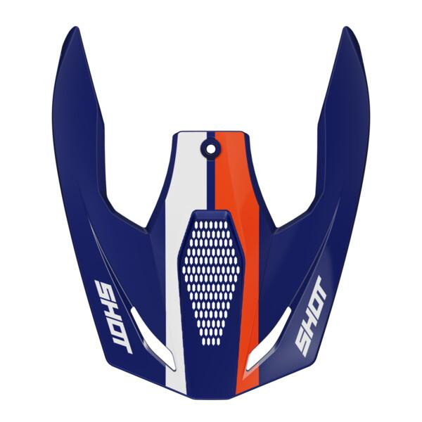 Pices dtaches casque SHOT Casquette Race Iron blue orange glossy