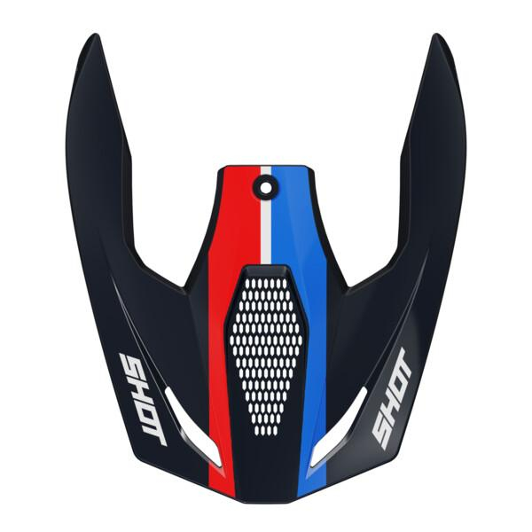 Pices dtaches casque SHOT Casquette Race Iron blue red glossy