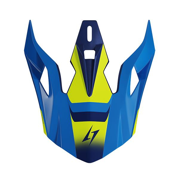 Pi�ces d�tach�es casque Stormer Casquette Dust Madness blue neon yellow glossy
