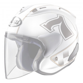 Pices dtaches casque Arai Plaques Pivot SZ-Ram X - Cafe Racer Blanc