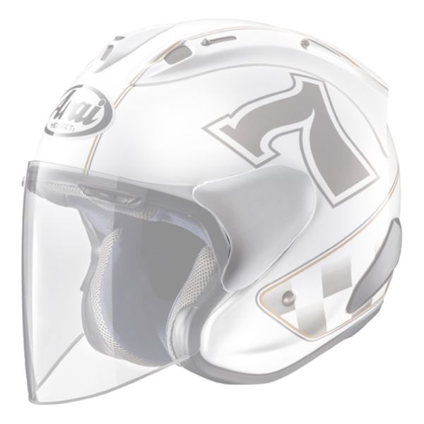 Pices dtaches casque Arai Plaques Pivot SZ-Ram X - Cafe Racer Blanc