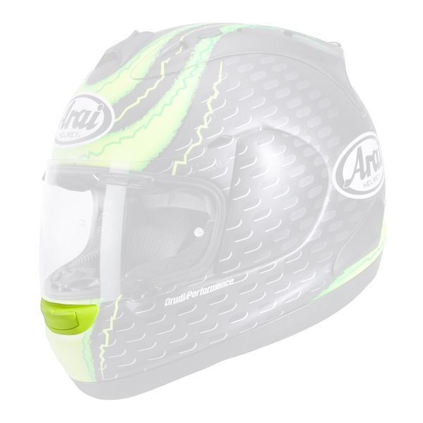 Pices dtaches casque Arai Ventilation Avant Inferieure Rx-7 V Crutchlow Yellow