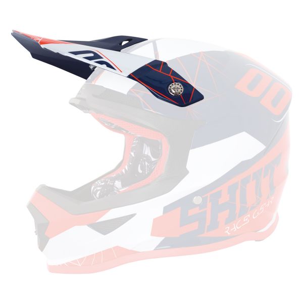 Accessoire Casque Shot Visiere Spectre Bleu Orange Fluo Cherche