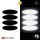 Lot De 4 Étiquettes Porte-clés Réfléchissantes Uxcell, Tirettes De Fermeture Éclair, Noir/Jaune