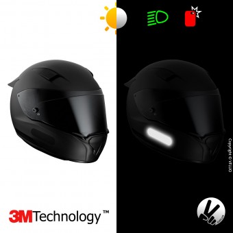 VFLUO Bandes Reflechissantes Noir Standard