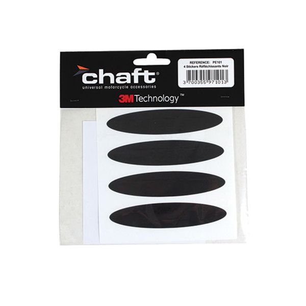 Rflchissants casques Chaft Adhesifs Reflechissants Noir