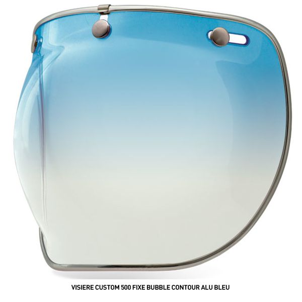 Bell Visiere Custom 500 Fixe Bubble Contour Alu