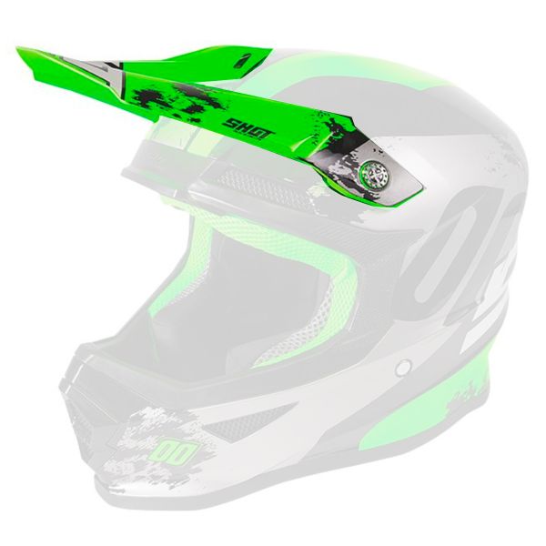 Visiere SHOT Visiere Furious Shadow Neon Green Kid Visiere SHOT Visiere Furious Shadow Neon Green Kid