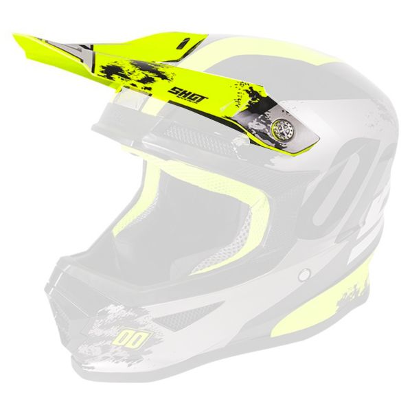 Visiere SHOT Visiere Furious Shadow Neon Yellow Kid