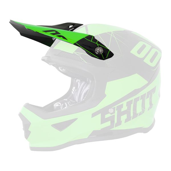 Visiere SHOT Visiere Furious Spectre Neon Vert