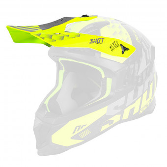 Visiere SHOT Visiere Lite Carbon Rush Neon Yellow Grey Visiere SHOT Visiere Lite Carbon Rush Neon Yellow Grey