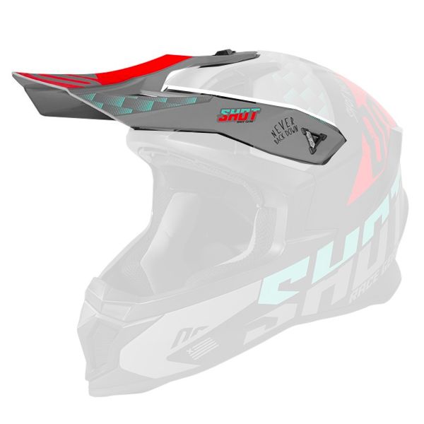 Visiere SHOT Visiere Lite Rush Turquoise Fuchsia Matt