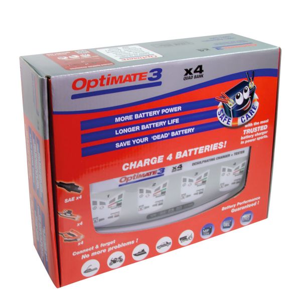 Tecmate Optimate 3 pour 4 Batteries