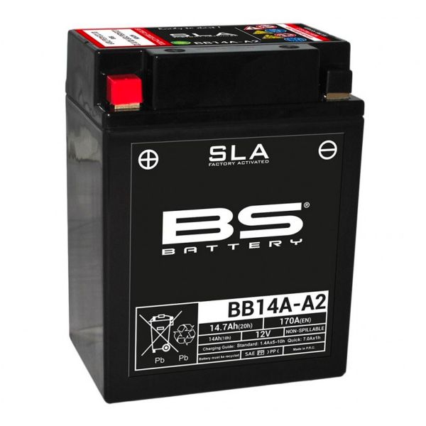 Batterie Moto BS Battery BS Battery BB14A-A2 SLA