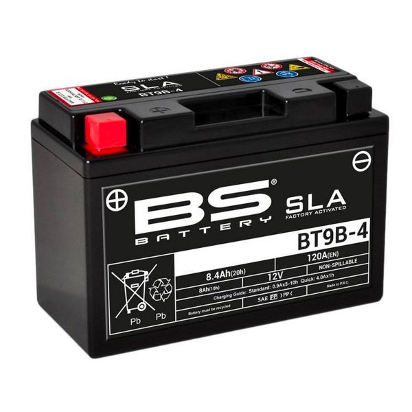 Batterie Moto BS Battery BS Battery BT9B-4 SLA Batterie Moto BS Battery BS Battery BT9B-4 SLA