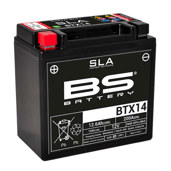 Batterie Moto BS Battery BS Battery BTX14AH SLA