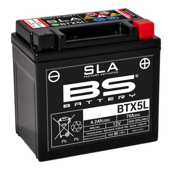 Batterie Moto BS Battery BS Battery BTX5L SLA Batterie Moto BS Battery BS Battery BTX5L SLA