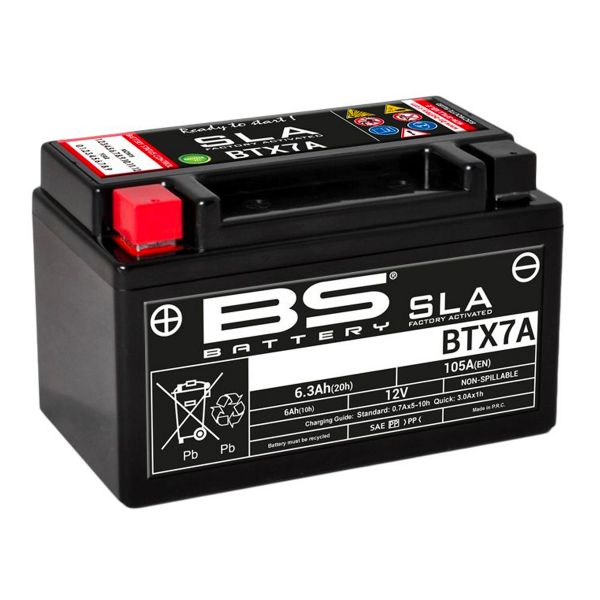Batterie Moto BS Battery BS Battery BTX7A SLA Batterie Moto BS Battery BS Battery BTX7A SLA