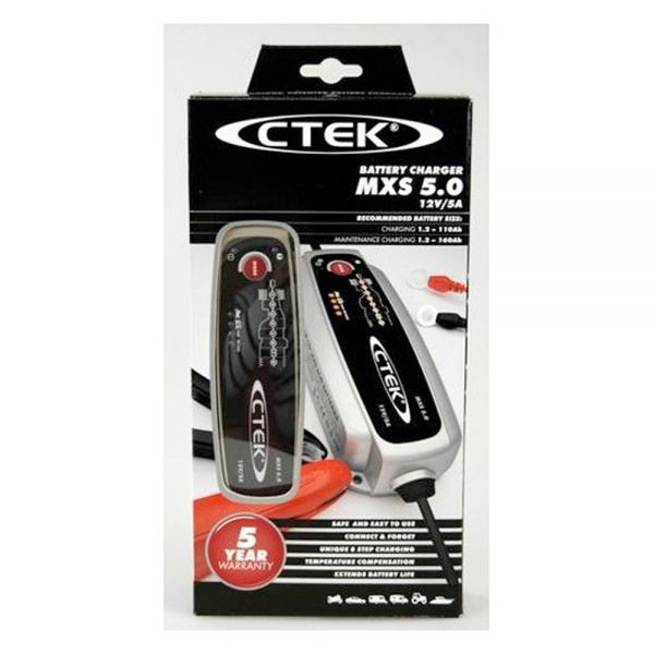 Casque vlo route Ctek MXS 5.0 12 Volts - 5 A