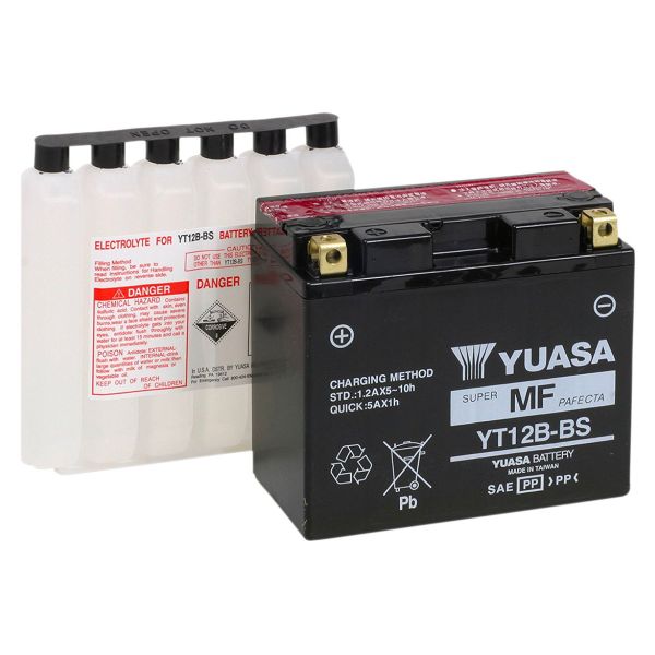 Batterie Moto Yuasa Yuasa YT12BBS (0.52 L)